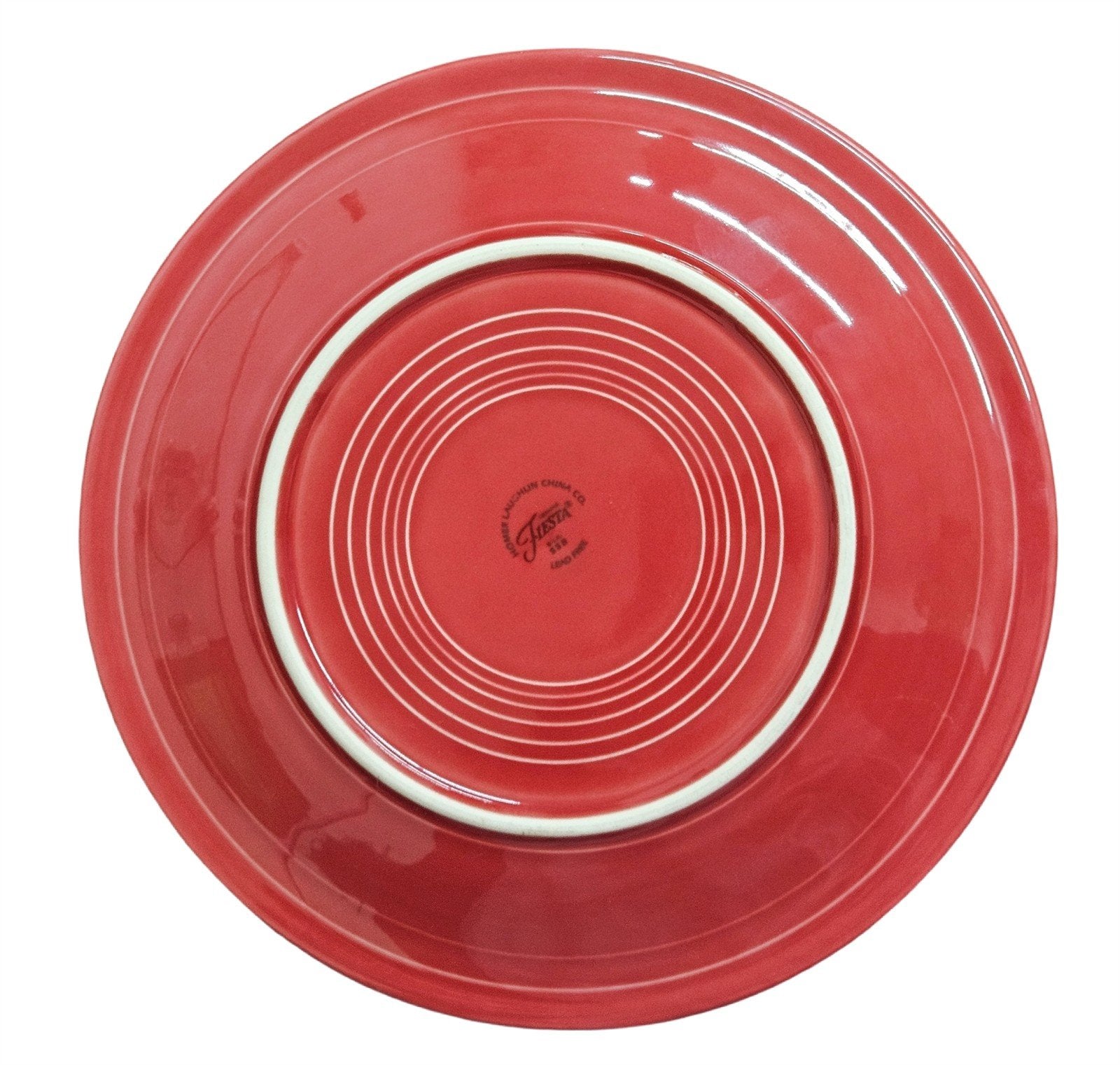 Fiesta - Scarlet Red Dinner Plate Homer Laughlin Ceramic Dish Kitchenware Dining