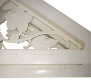 Syroco White Plastic Floral Wall Plaques Set Of 2 Vintage Collectible Nostalgic