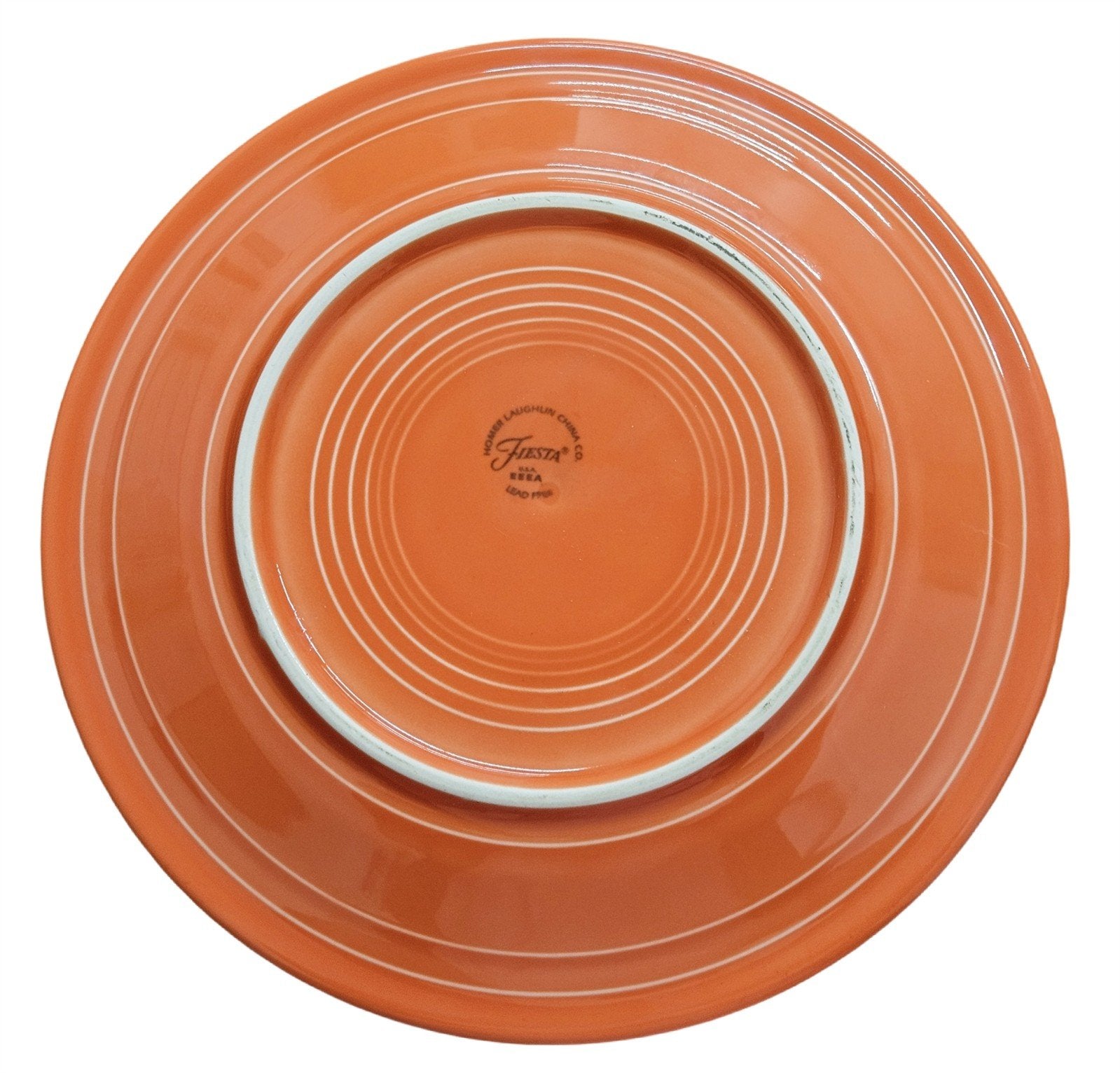 Fiesta - Poppy Orange Dinner Plate Homer Laughlin Ceramic Dish Kitchenware HLC