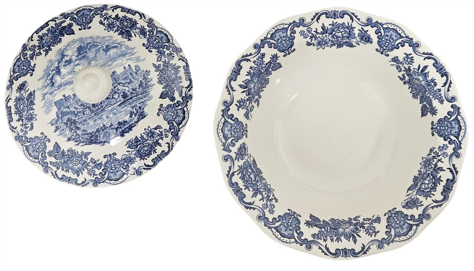 Royal Homes Of Britain - Enoch Wedgwood (Tunstall) LTD Covered Vegetable Bowl