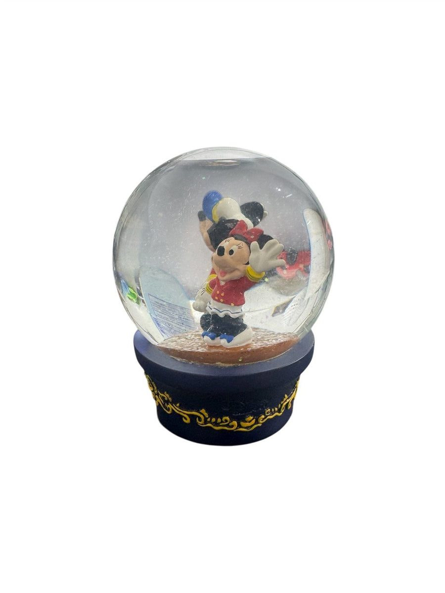 Disney Mickey Minnie Vintage Snow Globe Inaugural 1998 Cruise Lines Magic