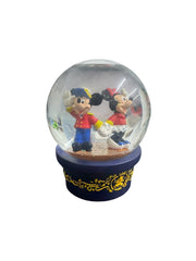 Disney Mickey Minnie Vintage Snow Globe Inaugural 1998 Cruise Lines Magic