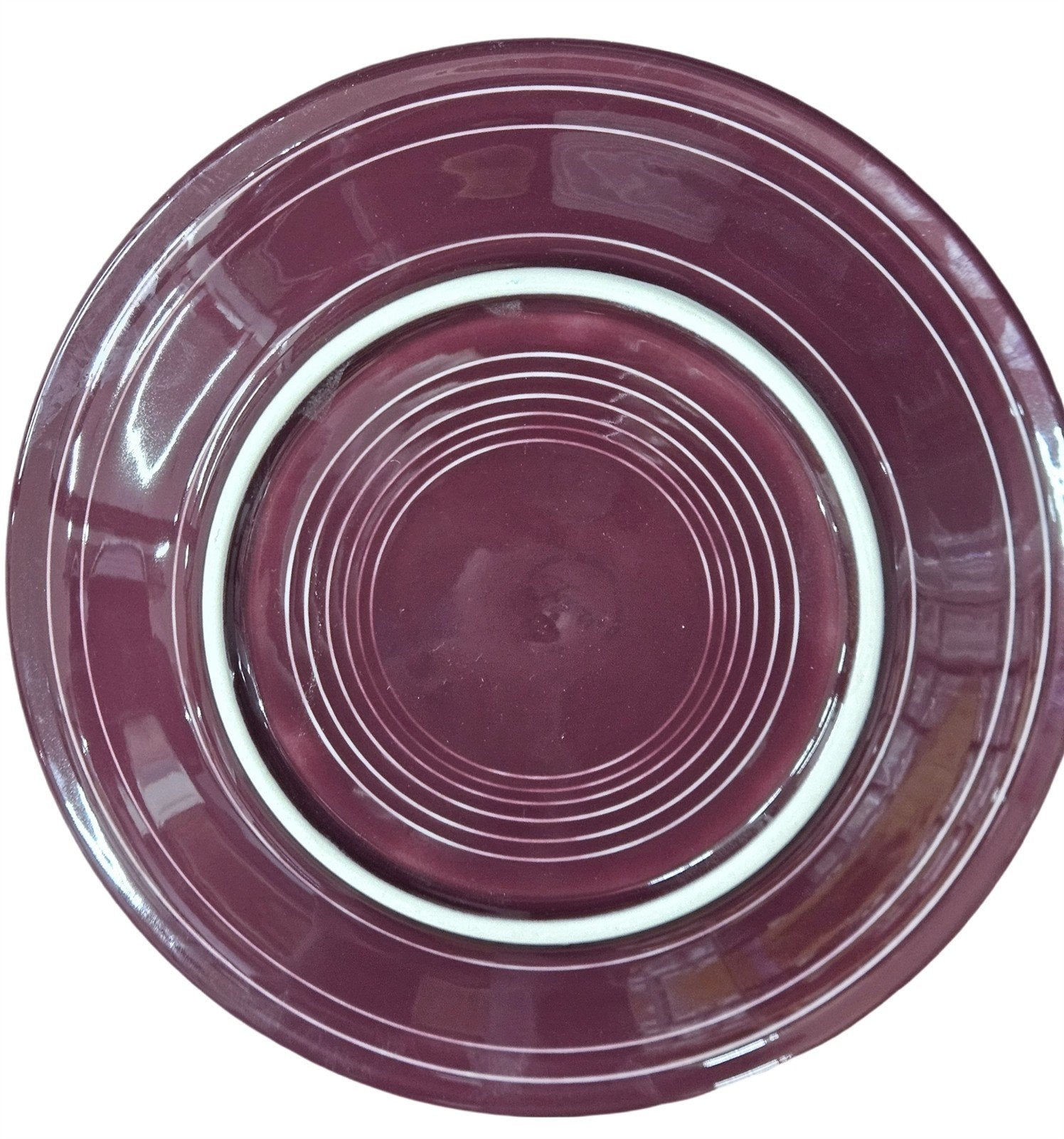 Fiesta - Claret Dinner Plate Homer Laughlin Ceramic Dish HLC