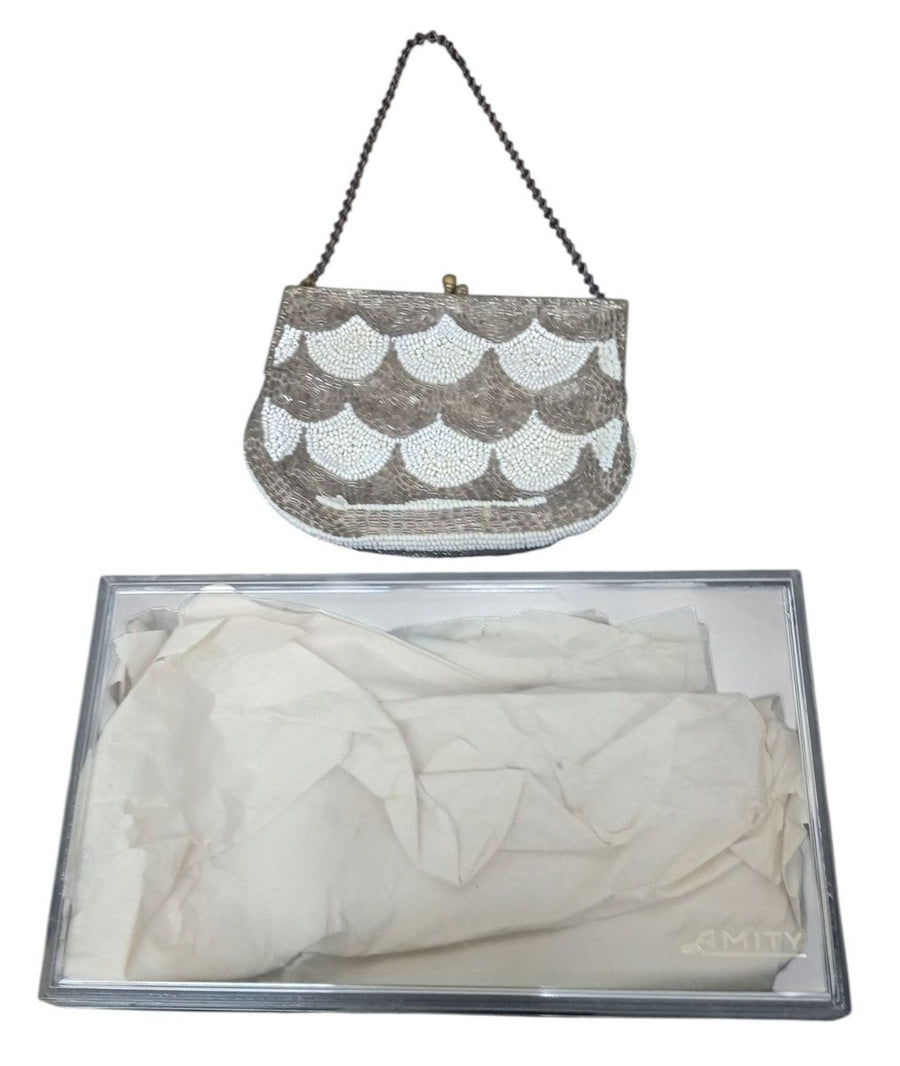 Amity Hand-Beaded Clutch Bag 1920s Fashion Accessory Antique Collectible
