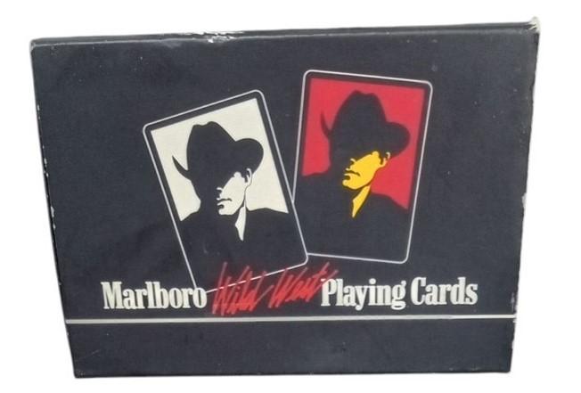 Marlboro Wild West Playing Cards & Cowboy Lighters Collectible Tobacciana