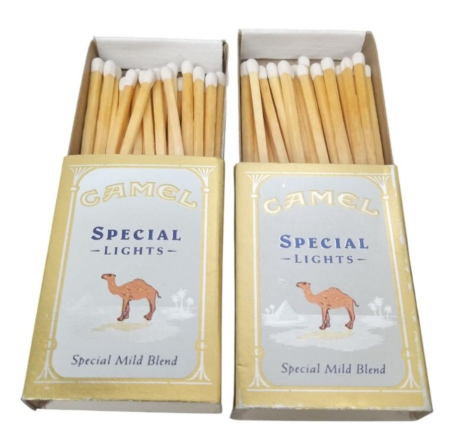 Camel Cigarette Lighter & Matches Set Of 10 Retro Tobacciana Joe Camel 1990s