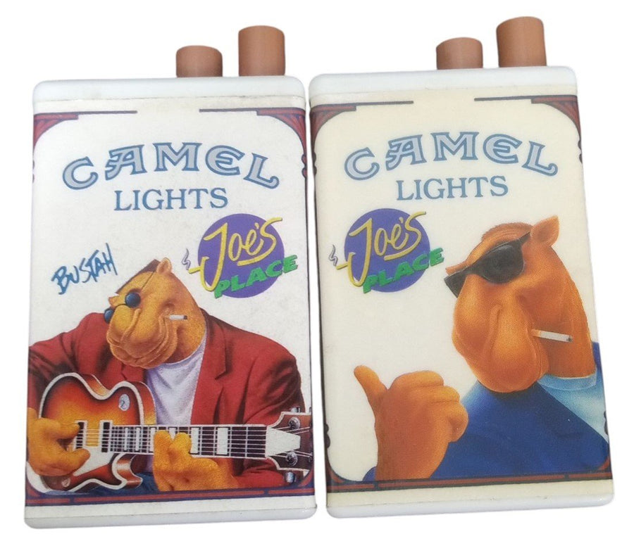 Camel Cigarette Lighter & Matches Set Of 10 Retro Tobacciana Joe Camel 1990s