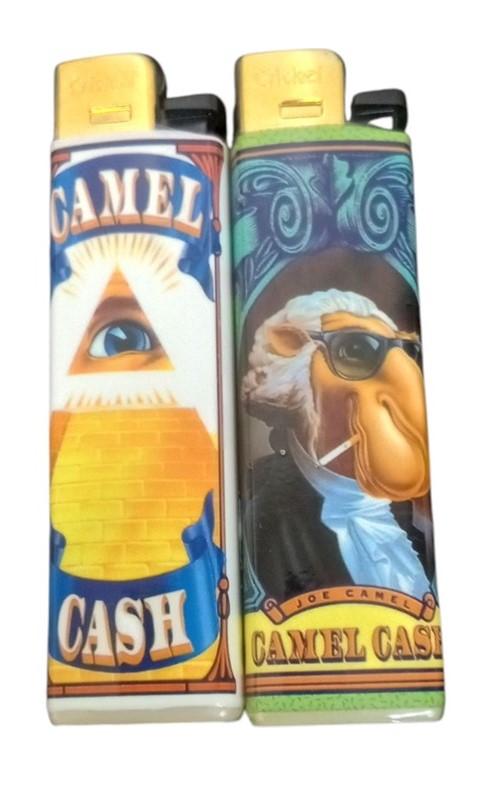 Camel Cigarette Lighter & Matches Set Of 10 Retro Tobacciana Joe Camel 1990s