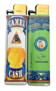 Camel Cigarette Lighter & Matches Set Of 10 Retro Tobacciana Joe Camel 1990s