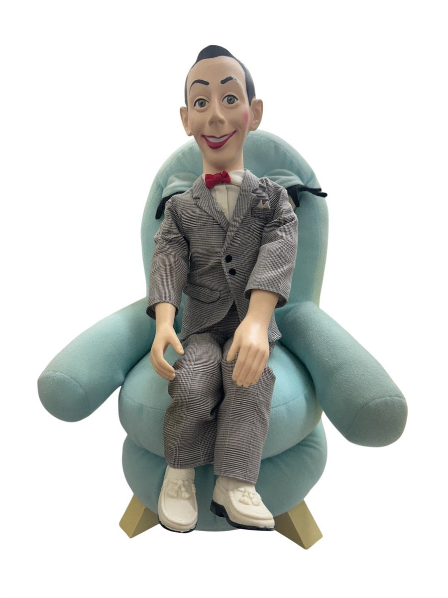Peewee Herman Vintage Pull String Toy with Chairy Hand Puppet Rare 1988