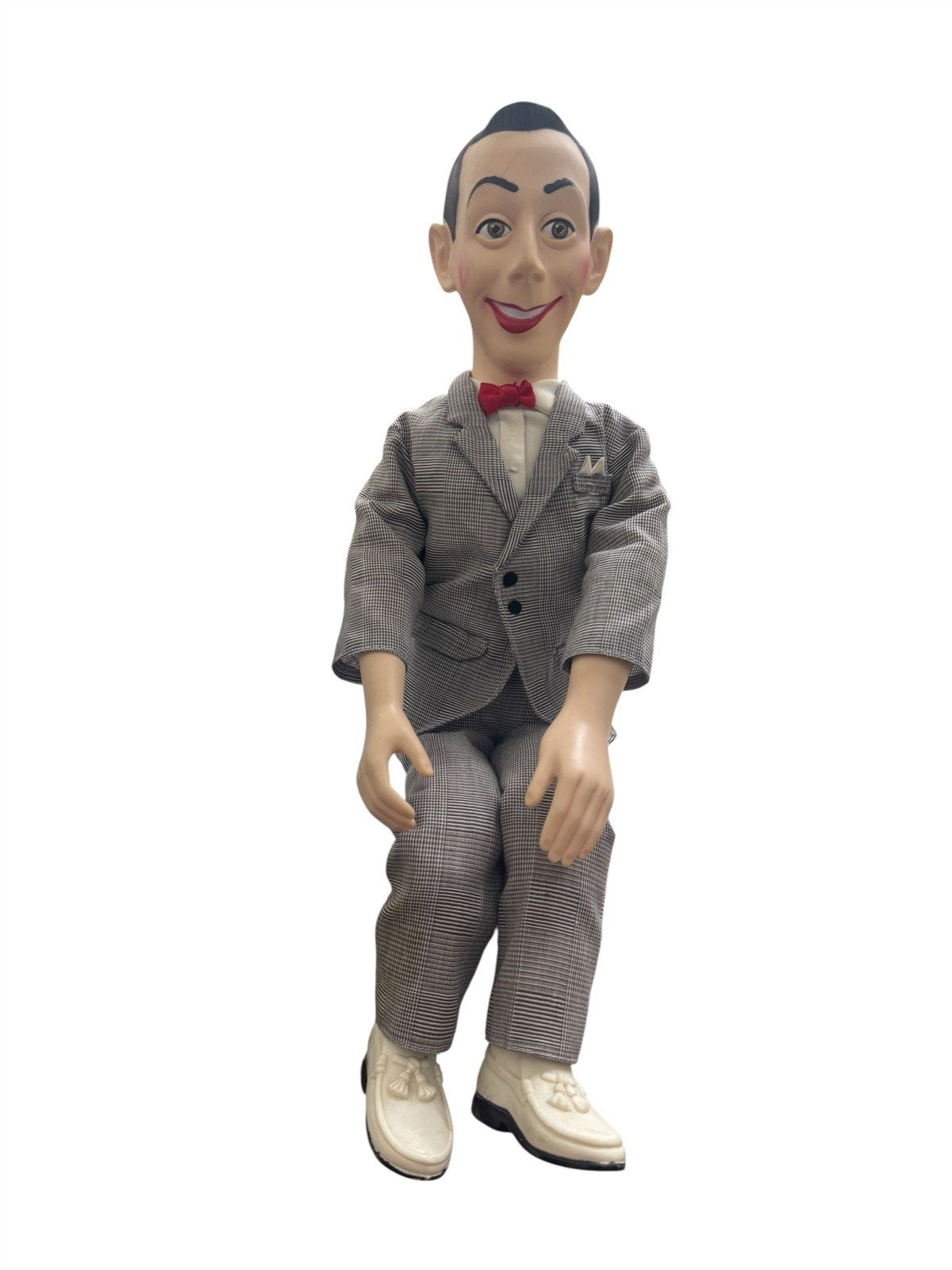Peewee Herman Vintage Pull String Toy with Chairy Hand Puppet Rare 1988