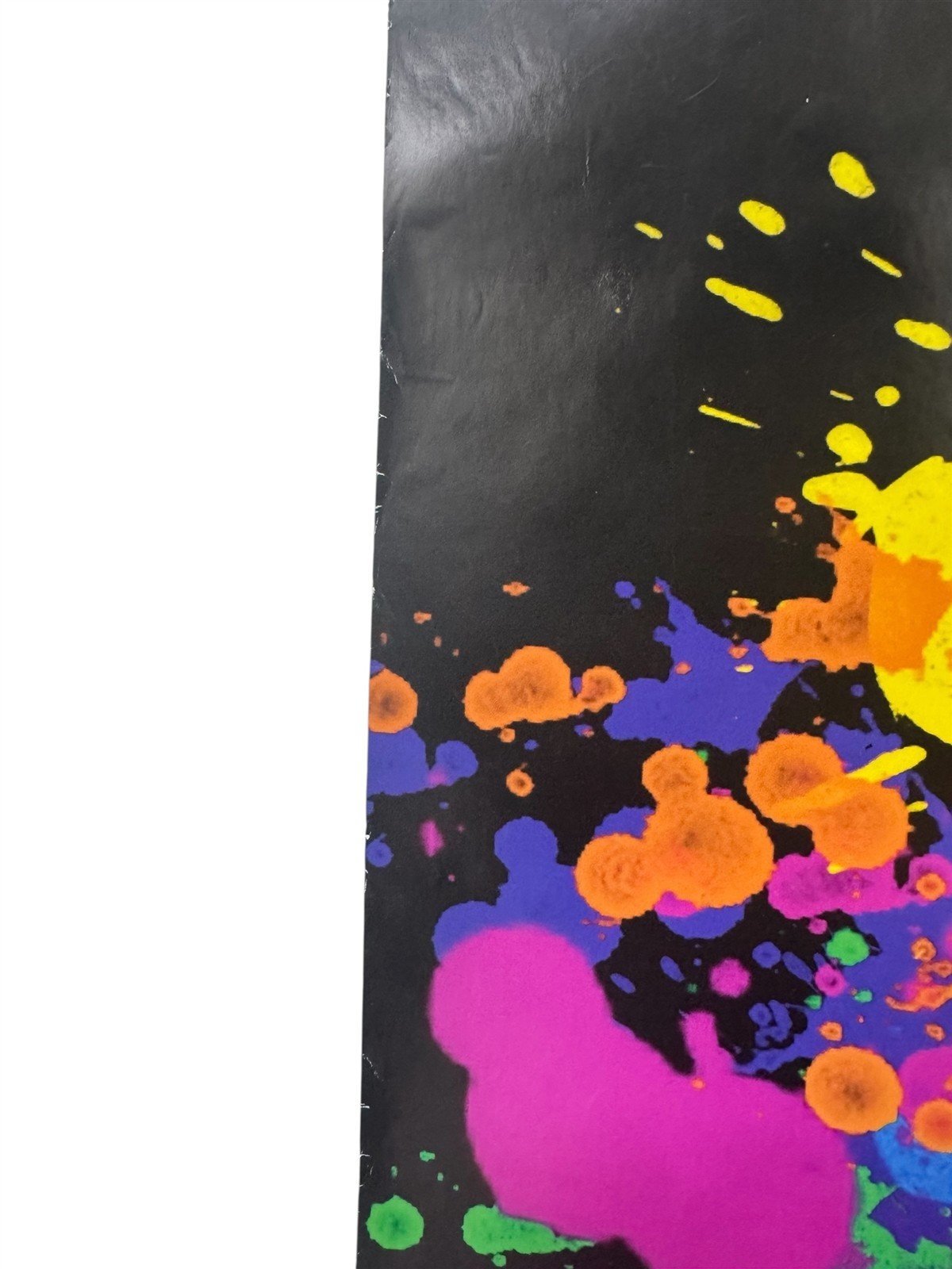 Jimi Hendrix Vintage Very Rare Poster Color Splatter 36" x 24"