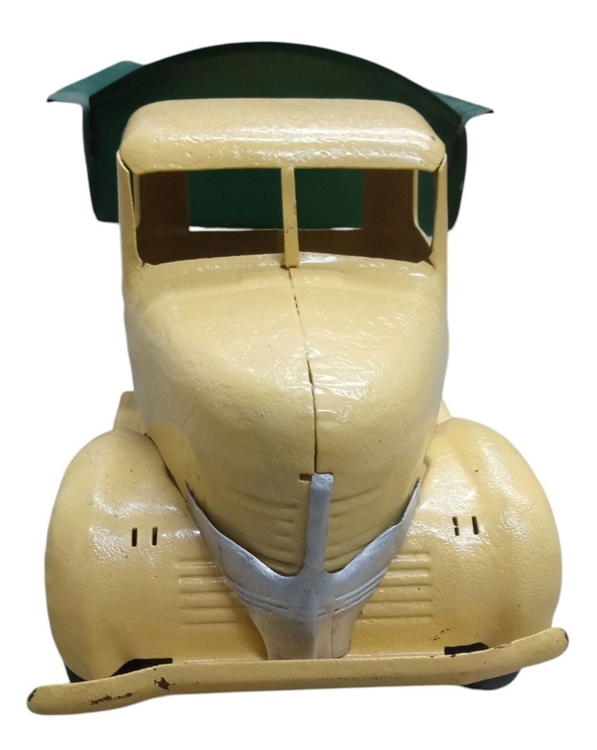 Turner Pressed Steel Dump Truck Toy Antique Vintage Collectible Yellow & Green