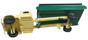 Turner Pressed Steel Dump Truck Toy Antique Vintage Collectible Yellow & Green