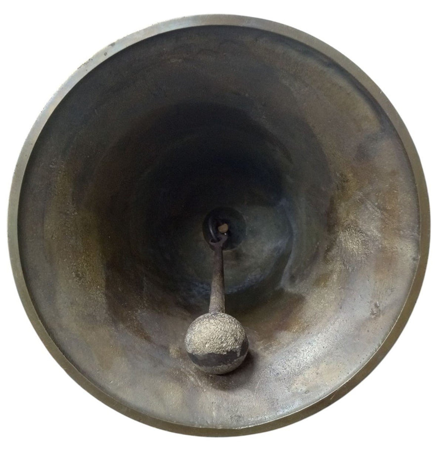 Brass Bell With Handle Railway Express No.4 Vintage Collectible Railroadiana