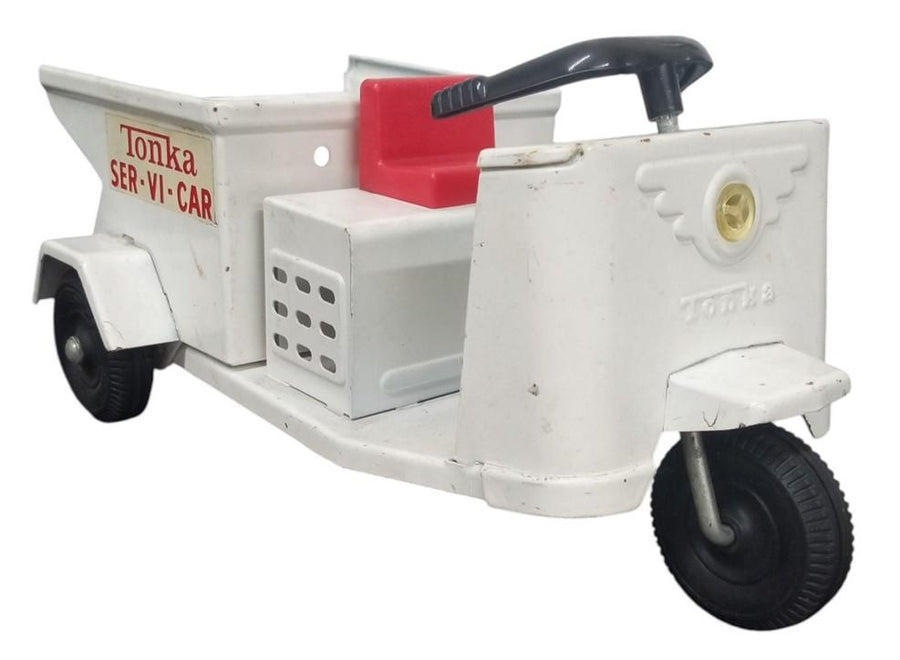 Tonka Ser-Vi-Car Diecast Toy Vehicle Vintage Collectible Nostalgic White 1960s