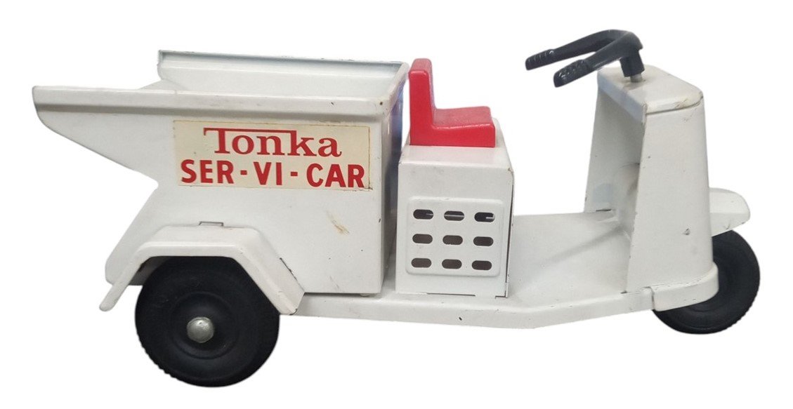Tonka Ser-Vi-Car Diecast Toy Vehicle Vintage Collectible Nostalgic White 1960s