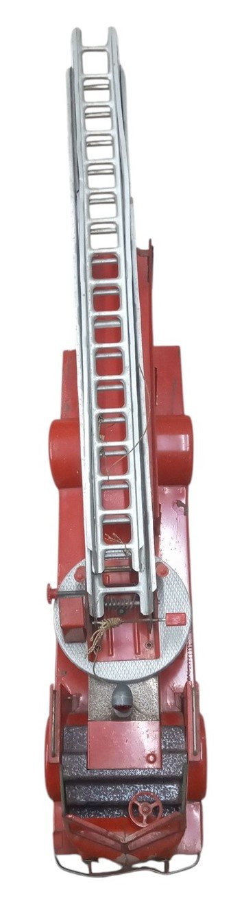 Pressed Steel Firetruck Toy Rossmoyne American LaFrance Antique Collectible