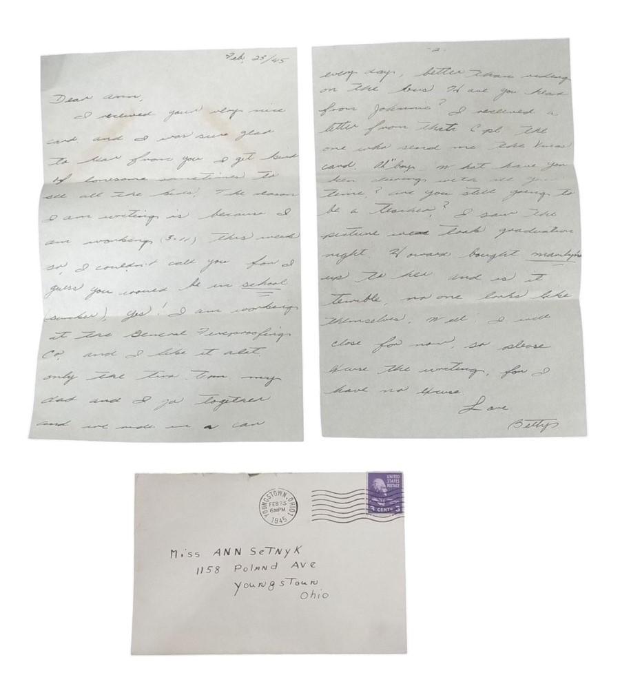 Ephemera Report Cards, Pictures & Papers 1930s-1940s Historical Youngstown Ohio