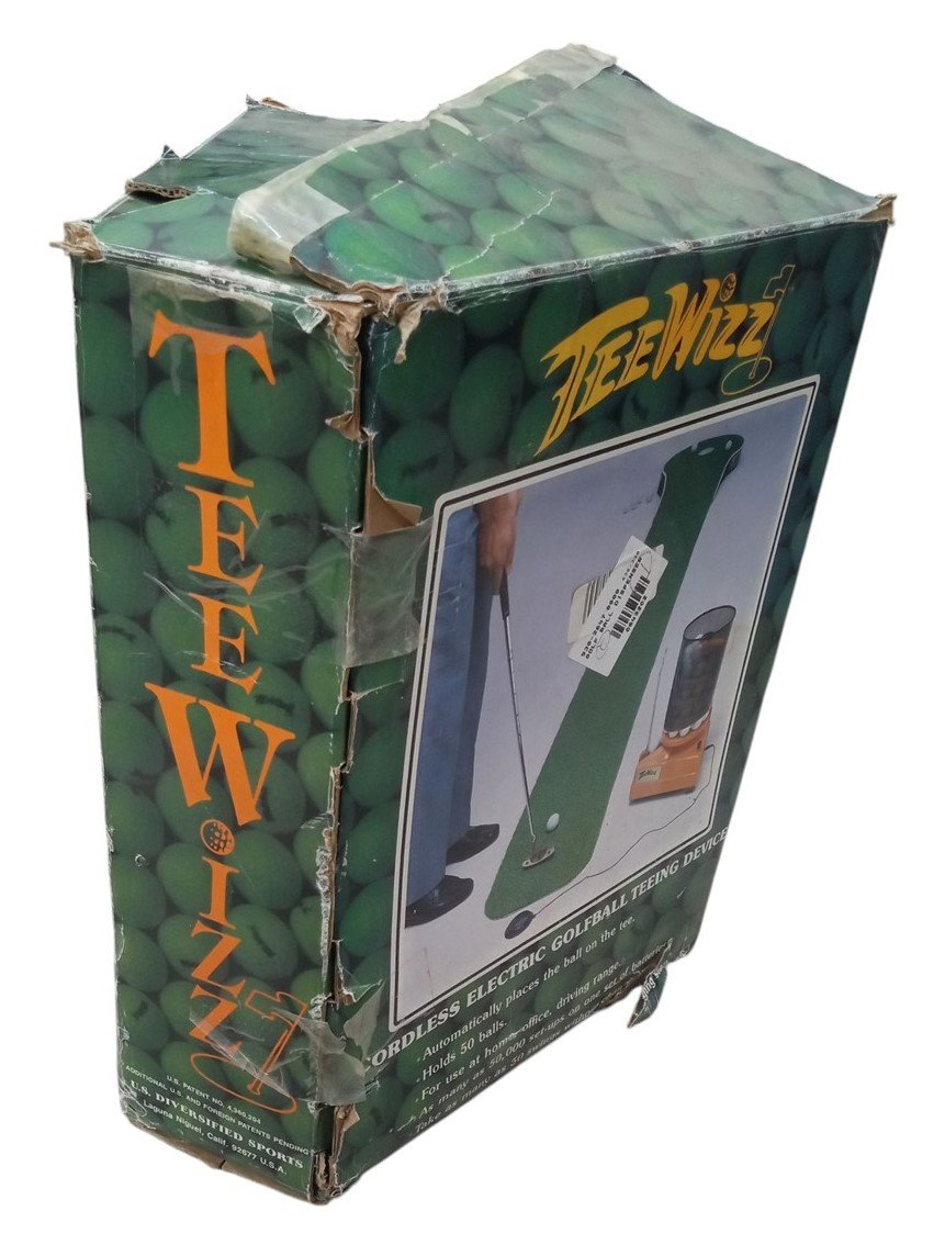 Golf Trainer Tee Wizz Automatic Teeing Device Vintage Collectible Nostalgic