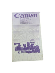 Canon Camera Product Guide/Manuals Vintage Collectible Photography 1980s