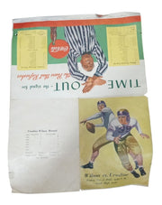 Football Program Wilson vs Ursuline 1944 Ohio Antique Collectible Nostalgic