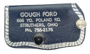 Ford Leather Key Holder Gough Ford Struthers Ohio Vintage Collectible Nostalgic