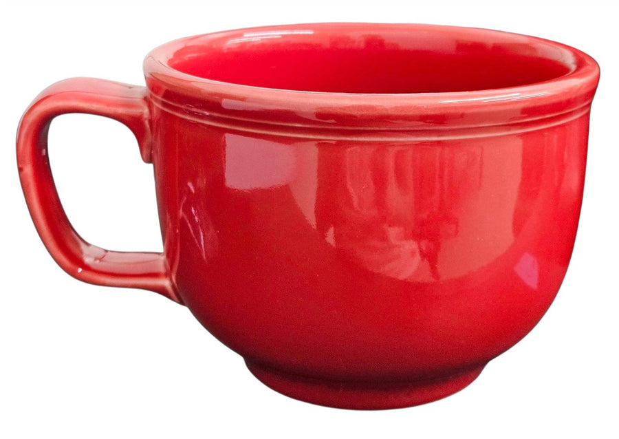 Fiesta - Scarlet Red Jumbo Cup Mug Homer Laughlin Ceramic Coffee Tea HLC USA