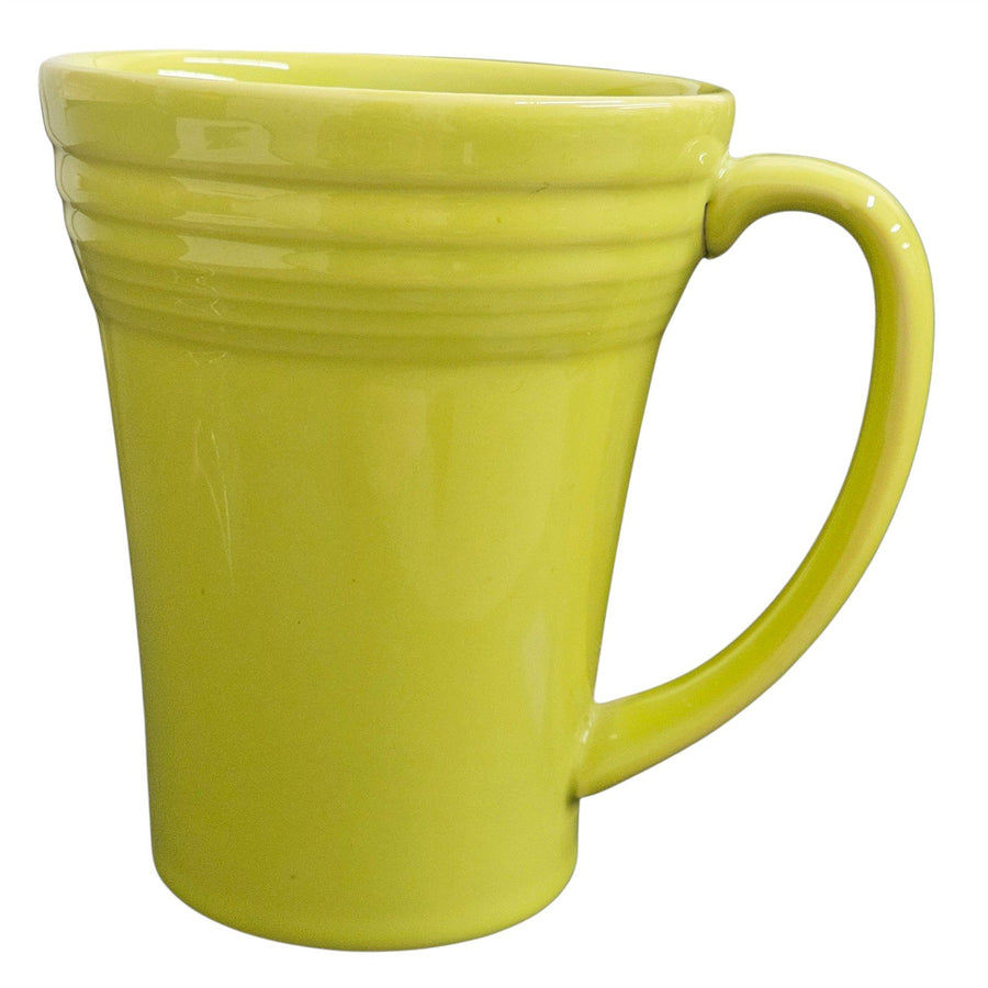 Fiesta - Lemongrass Green Bistro Latte Mug Homer Laughlin Coffee Cup Tea Drink