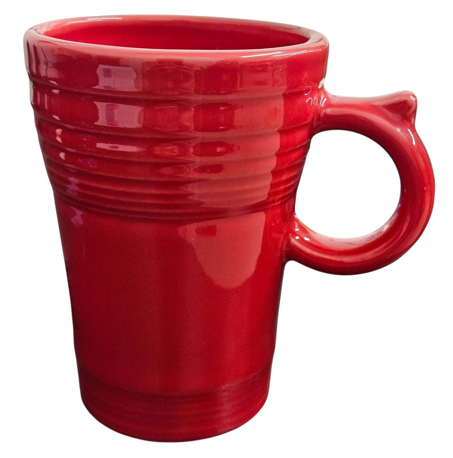 Fiesta - Scarlet Red Latte Mug Homer Laughlin Ceramic Coffee Cup Tea HLC