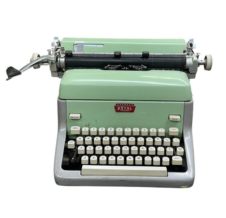 Seafoam Green Royal Model FP Manual Desktop Typewriter, 1961