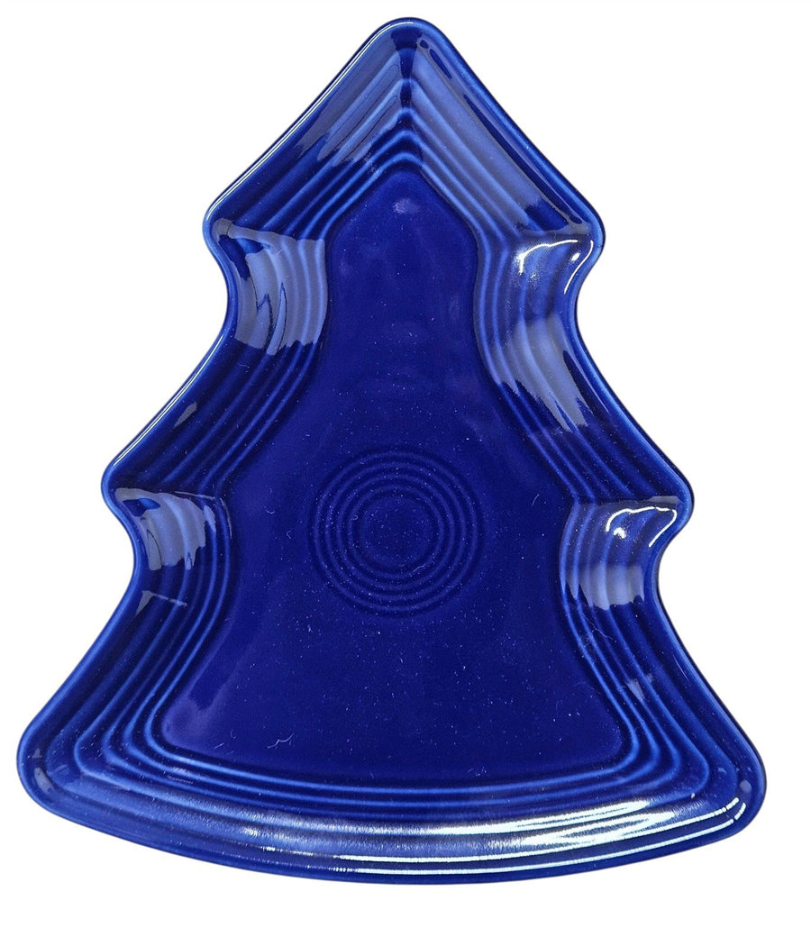 Fiesta - Twilight Blue Tree Plate Homer Laughlin Ceramic Christmas Platter