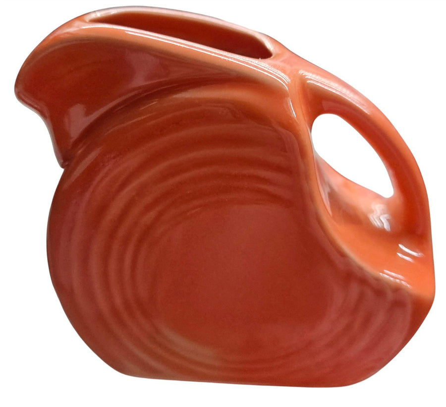 Fiesta - Poppy Orange Mini Disk Pitcher Homer Laughlin