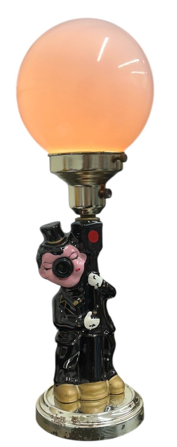Hobo Clown Charlie Chaplin Antique Bar Lamp