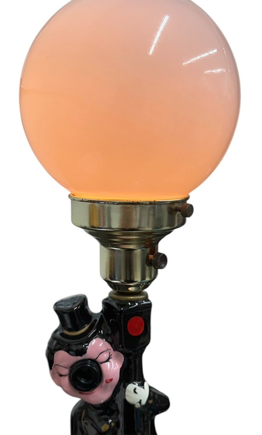 Hobo Clown Charlie Chaplin Antique Bar Lamp