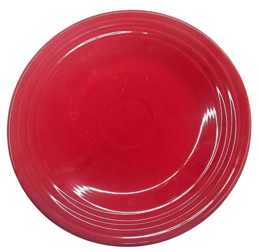 Fiesta - Scarlet Red Luncheon Plate Ceramic Dish Setting Homer Laughlin HLC