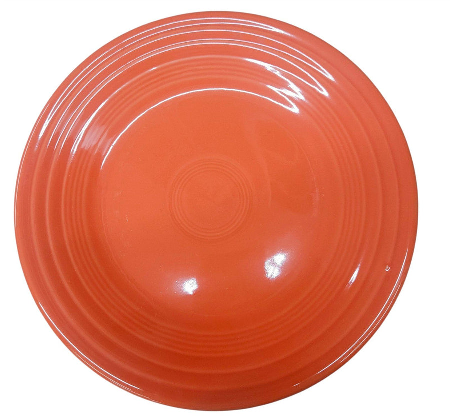 Fiesta - Poppy Orange Luncheon Plate Ceramic Dish Setting Homer Laughlin Dining