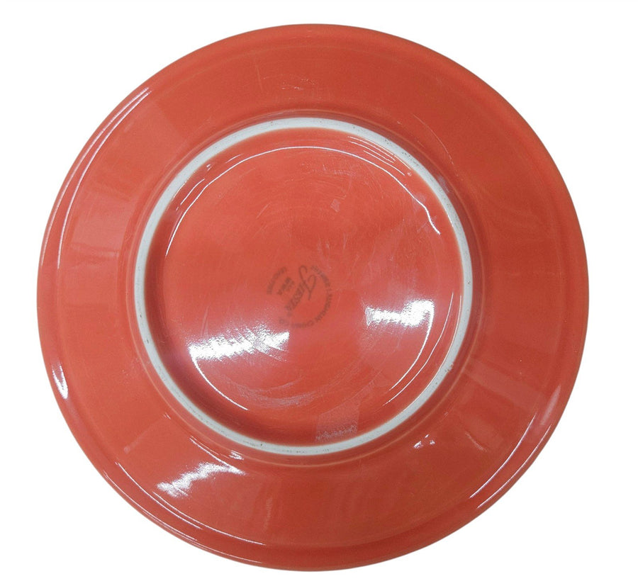 Fiesta - Persimmon Orange Luncheon Plate Dish Ceramic Dining Homer Laughlin HLC