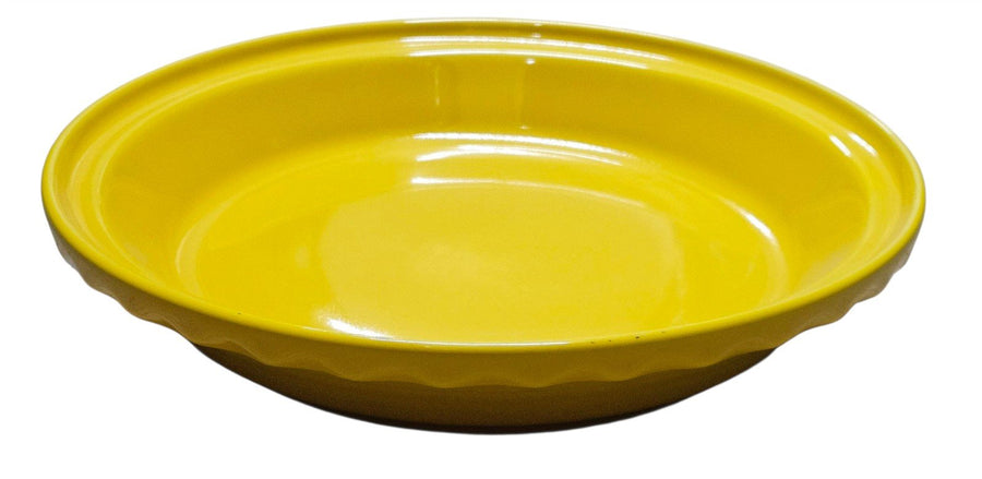 Fiesta - Daffodil Yellow Deep Dish Pie Baker Plate Pan Dish Homer Laughlin Bake