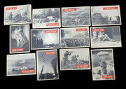 WWII War Bulletin Cards Philadelphia Gum Set Of 12 Vintage Collectible 1965