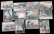WWII War Bulletin Cards Philadelphia Gum Set Of 12 Vintage Collectible 1965
