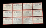 WWII War Bulletin Cards Philadelphia Gum Set Of 12 Vintage Collectible 1965