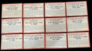 WWII War Bulletin Cards Philadelphia Gum Set Of 12 Vintage Collectible 1965