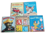 Little Golden Books 1st Editions "A" 1952-1963 Set Of 5 Vintage Collectible