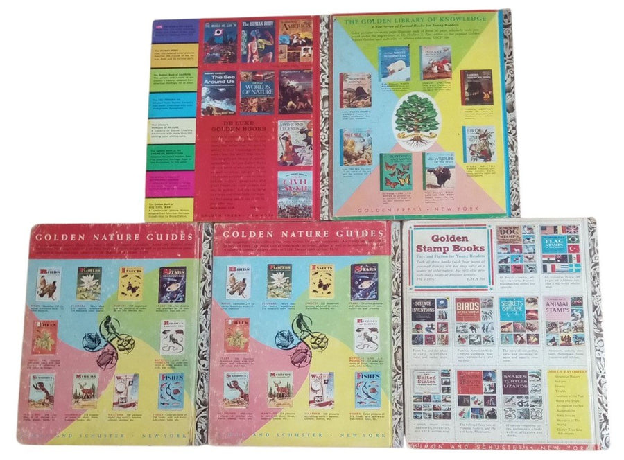 Little Golden Books 1957-1963 Set Of 5 Vintage Collectible Nostalgic Children's