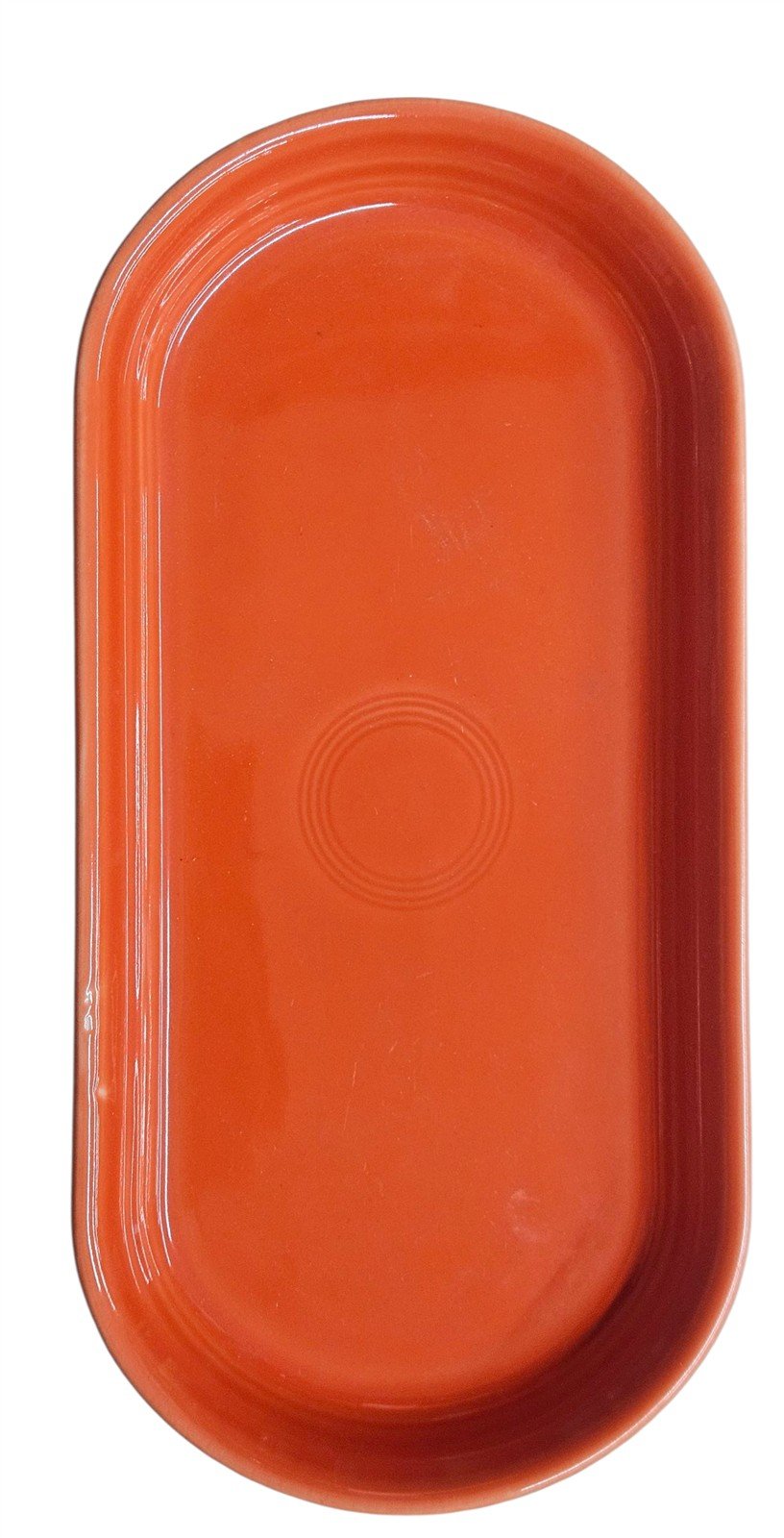 Fiesta - Poppy Orange Small Bread Tray Homer Laughlin Ceramic Dish Baking Dining