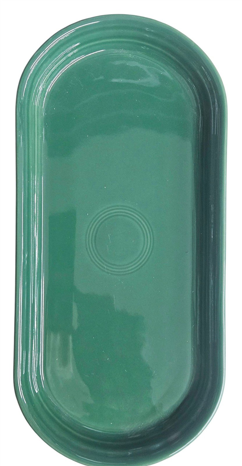 Fiesta - Jade Green Small Bread Tray Homer Laughlin Ceramic Dish Cooking Serving