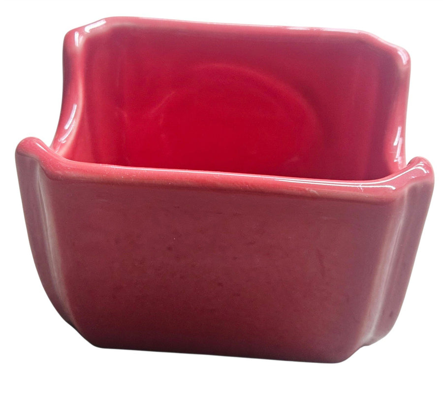 Fiesta - Scarlet Red Sugar Packet Caddy Homer Laughlin Ceramic Dish Kitchenware