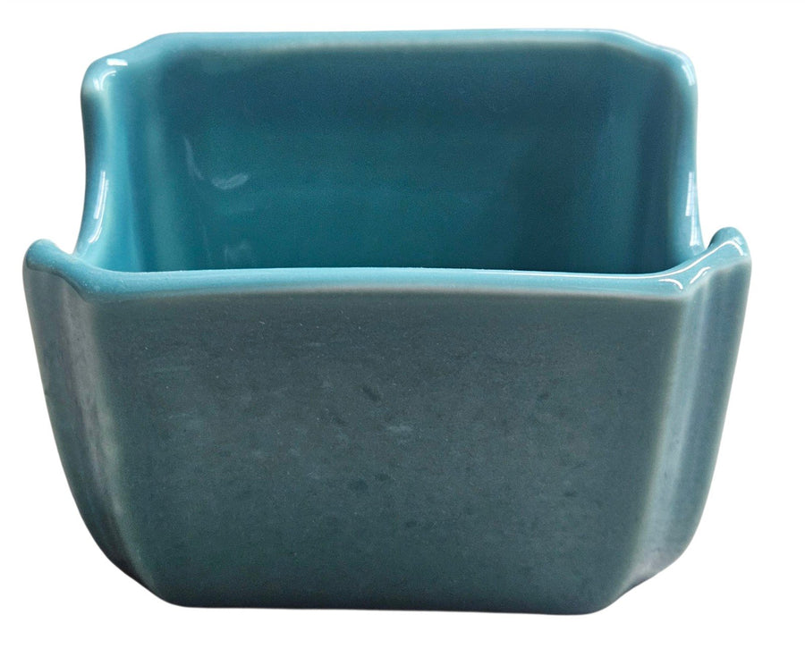 Fiesta - Turquoise Blue Sugar Packet Caddy Homer Laughlin Ceramic Dish Kitchenware