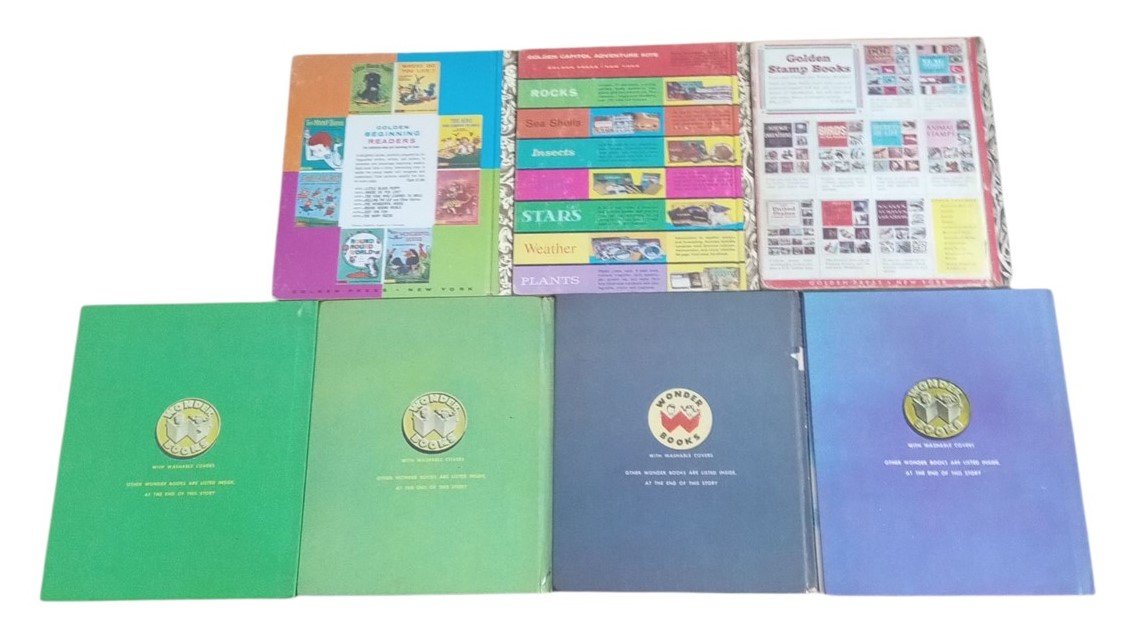 Christmas Little Golden Books & Wonder Books 1951-1961 Set Of 7 Collectible